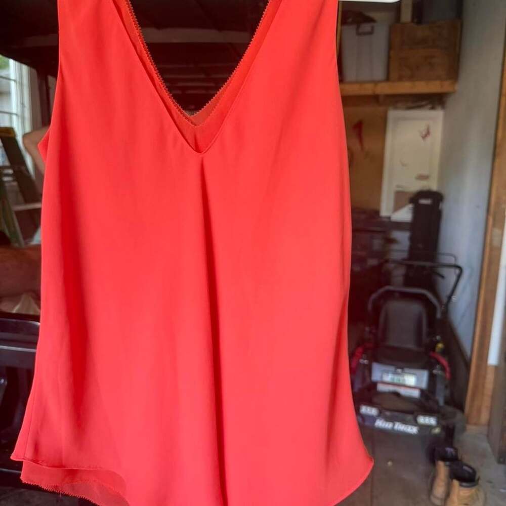 Rachel Rachel Roy Tank Top Size M Orange Sleeveless Blouse